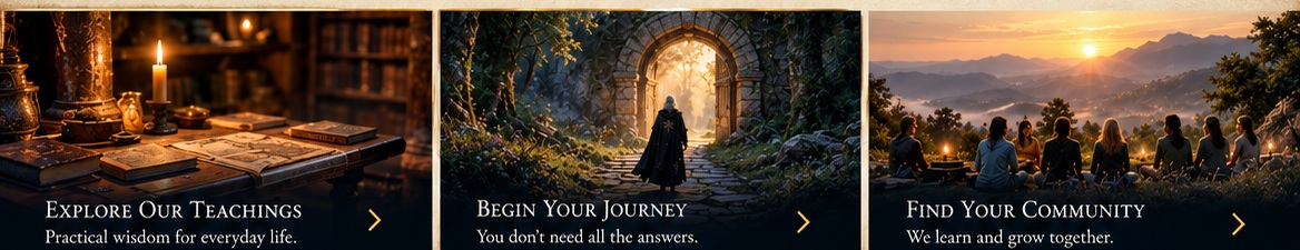 Explore Our Teachings, Begin Your Journey, and Find Your Community.